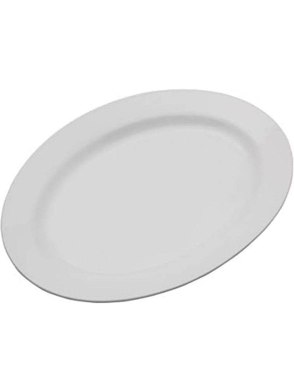 Large 16-Inch White Porcelain Oval Serving Platter - Perfect for Thanksgiving